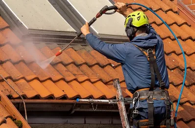 Démoussage et hydrofuge de toiture à Caucourt